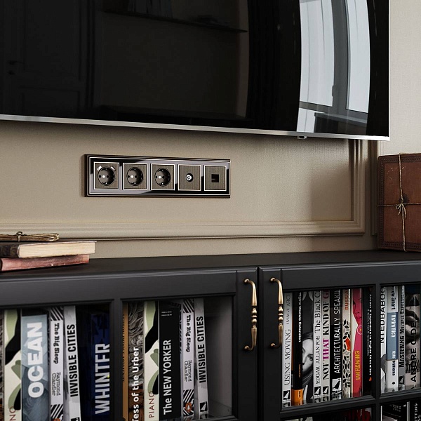 Накладка розетки  TV, бронза, W1193012, WERKEL