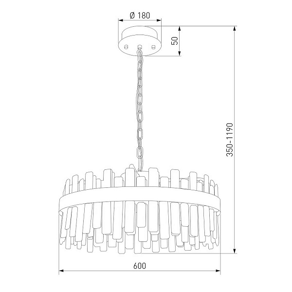 Люстра подвесная BOGATES SPARKLE 417/1 a067818