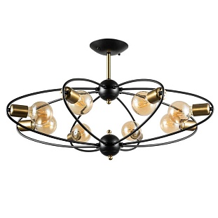 Люстра потолочная ARTE LAMP GLASGOW A1963PL-8BK