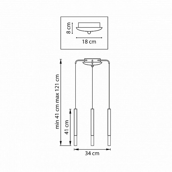 Подвес LIGHTSTAR TUBO L3T747147