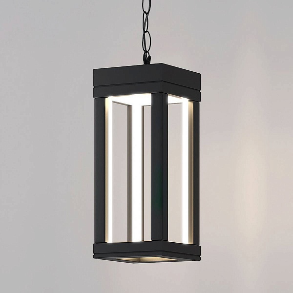 Светильник уличный подвесной ELEKTROSTANDARD FRAME 1528 TECHNO LED черный a051857