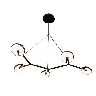 Люстра подвесная DELIGHT COLLECTION 55 P0055-5A black