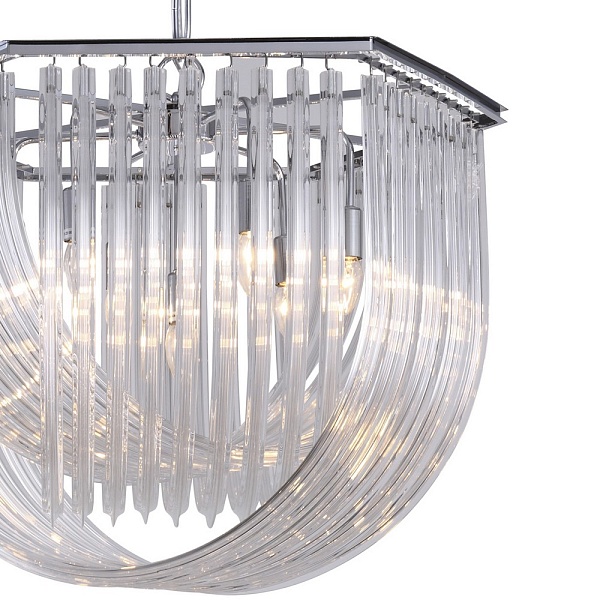 Люстра подвесная DELIGHT COLLECTION MURANO GLASS KR0116P-7L/A chrome