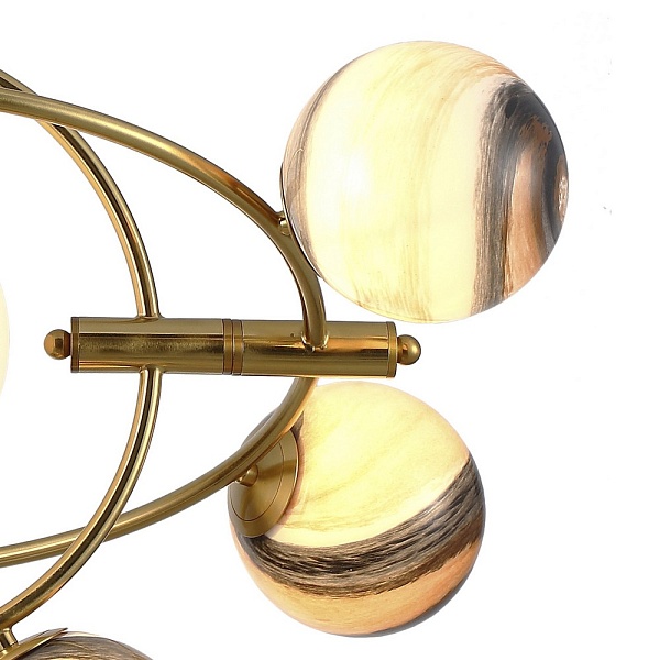 Люстра подвесная DELIGHT COLLECTION PLANET KG1122P-7B brass
