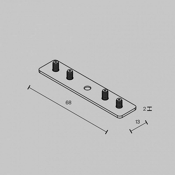 Коннектор прямой MAYTONI ACCESSORIES FOR TRACKS EXILITY TRAM034CI-R-41B