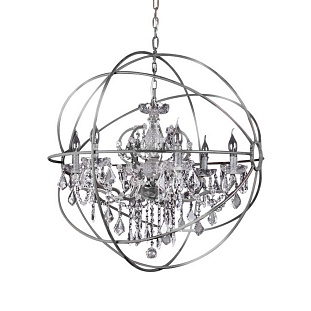 Люстра подвесная DELIGHT COLLECTION FOUCAULT'S ORB 5014-D6 chrome