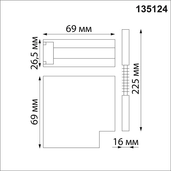 L-коннектор NOVOTECH FLUM 135124