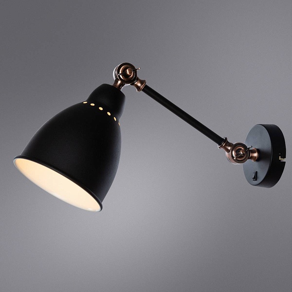 Бра ARTE LAMP Braccio  A2054AP-1BK