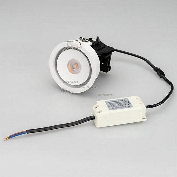 Светильник встраиваемый ARLIGHT CL-SIMPLE-R78-9W WARM3000 (WH, 45 DEG) 026868