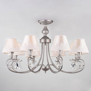 Люстра потолочная EUROSVET INCANTO 60069/8 серебро