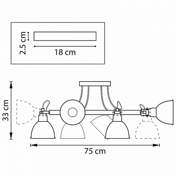 Люстра потолочная LIGHTSTAR ACROBATA 761067