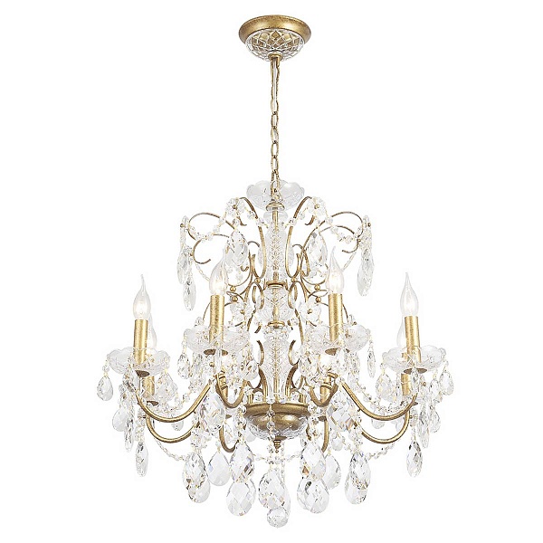 Люстра подвесная CRYSTAL LUX ODELIS SP8 GOLD
