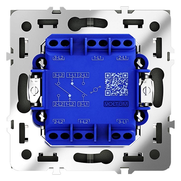 Переключатель 2-кл, S70, Графит, VLS020307, VOLTUM