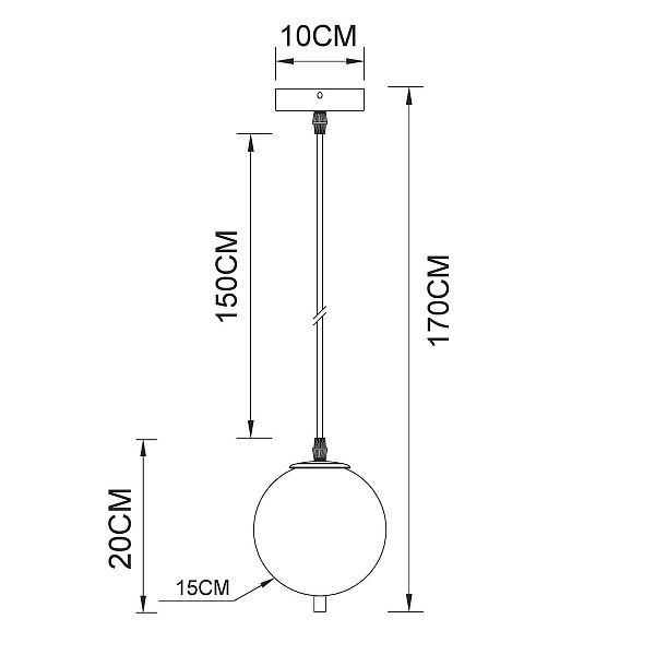 Подвес ARTE LAMP FREDDIE A2231SP-1PB