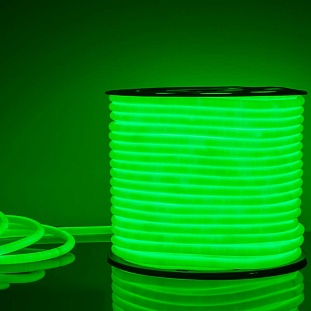 Лента LED ГИБКИЙ НЕОН 9,6 W/m 220V IP67 2835/144 GREEN 16mm (50м) a043548 ELEKTROSTANDARD