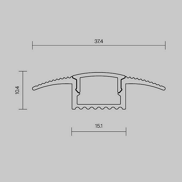 Профиль для ленты LED врезной MAYTONI LED STRIP PROFIL 636023