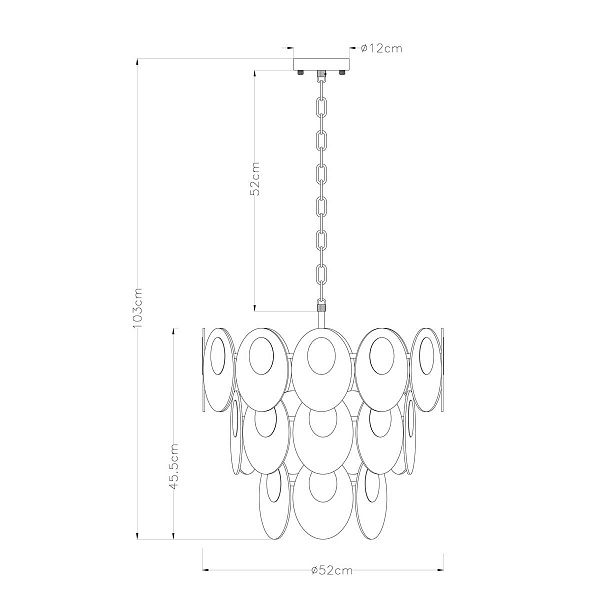 Люстра подвесная ARTE LAMP ROSABELLA A4067LM-7CC