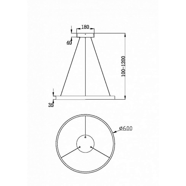 Подвес MAYTONI RIM MOD058PL-L32WK