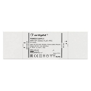 Блок питания ARLIGHT ARV-SP-FLAT 24V 36W IP20 33260