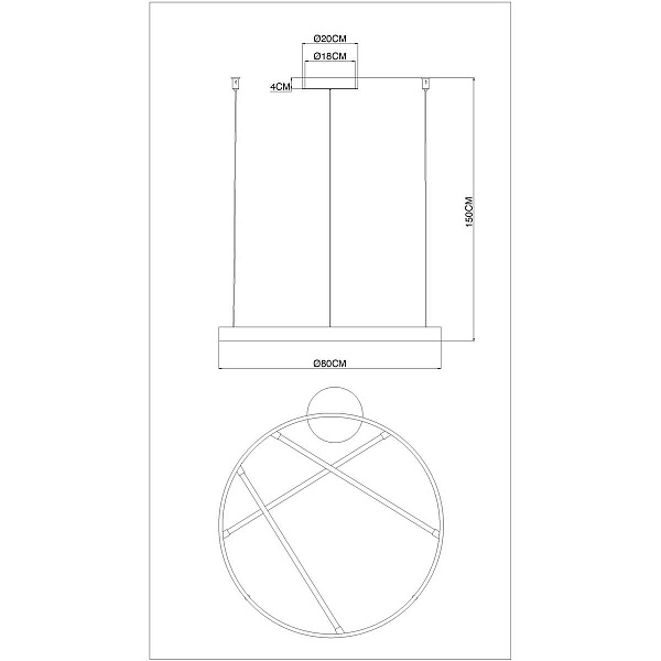 Подвес ARTE LAMP RICCO A1874SP-45BK