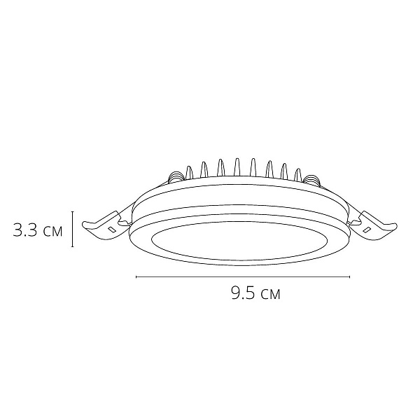 Светильник встраиваемый ARTE LAMP TABIT A8431PL-1WH