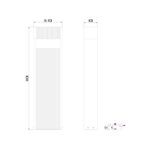 Светильник уличный столб низкий ARTE LAMP ARNEB A2146PA-1BK