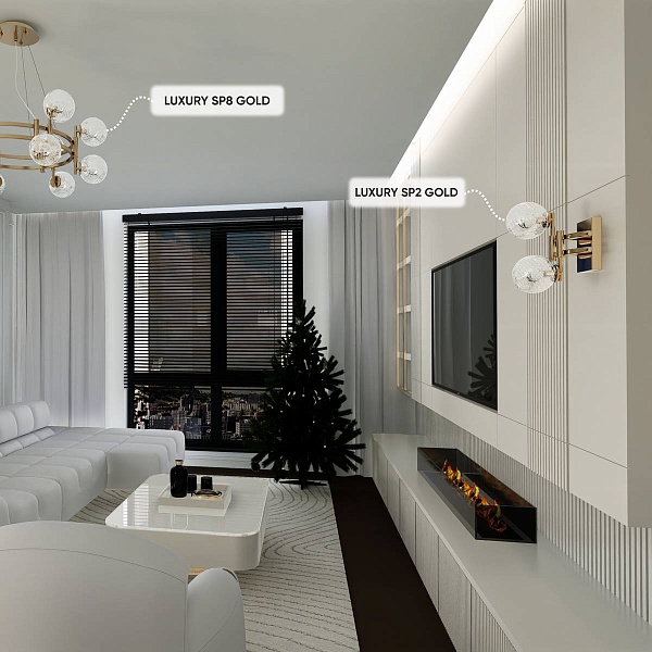 Бра CRYSTAL LUX LUXURY AP2 GOLD