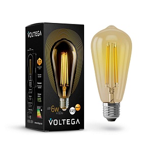 Лампа Ретро VOLTEGA LOFT LED ST64 6W 2800K E27 5526
