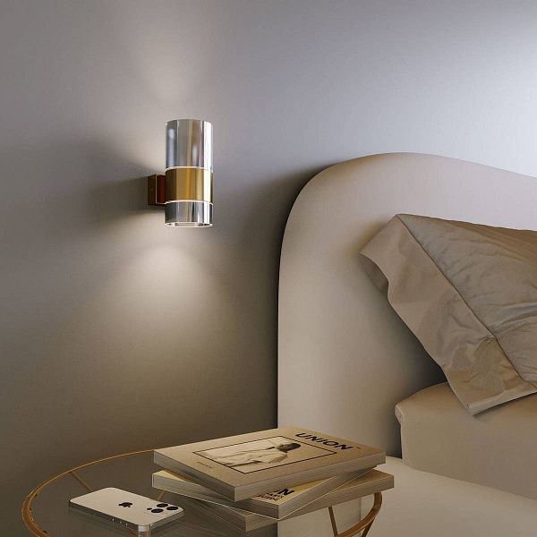 Бра EUROSVET WATFORD 40021/1 LED латунь/дымчатый a062084
