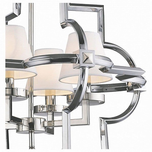 Люстра подвесная DELIGHT COLLECTION MANDEVILLE KM0728P-4M nickel