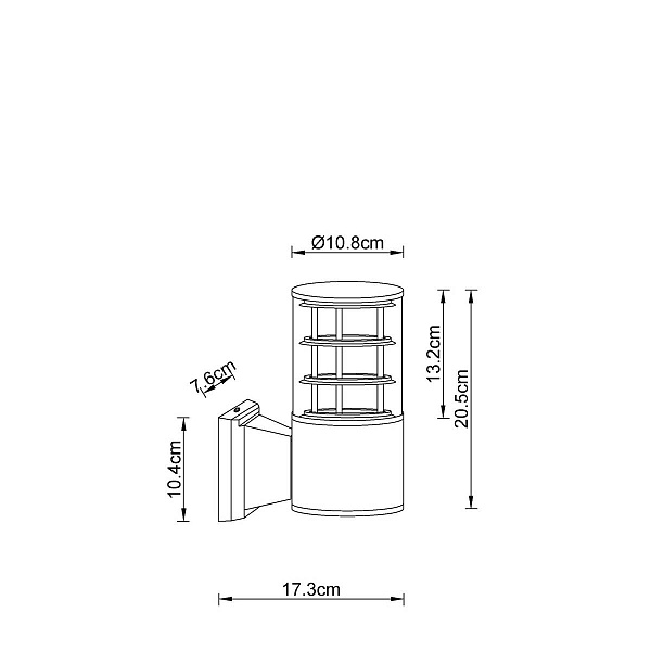 Светильник уличный настенный ARTE LAMP TOKYO A5315AL-1BK