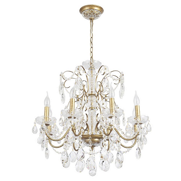 Люстра подвесная CRYSTAL LUX ODELIS SP8 GOLD