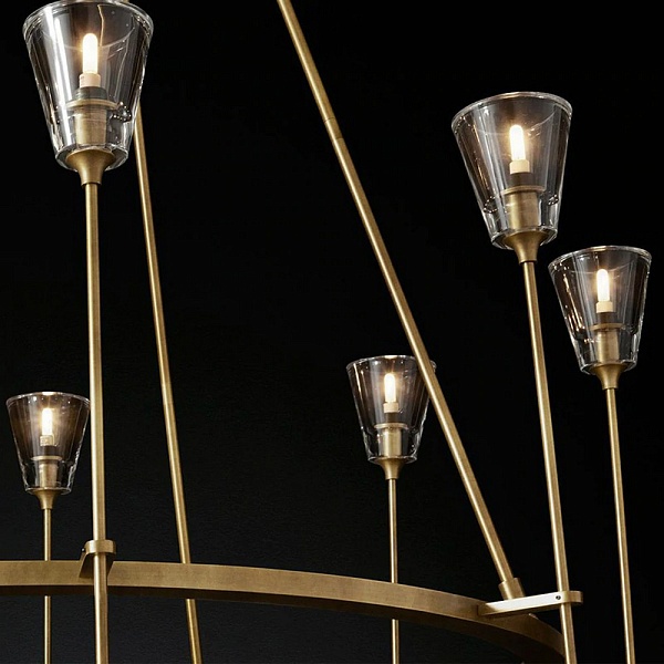 Люстра подвесная DELIGHT COLLECTION TORCHE DE VERRE 8614P/8 gold