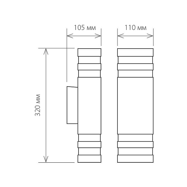 Светильник уличный настенный ELEKTROSTANDARD TECHNO 1449 a032628