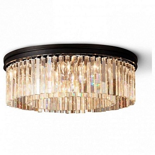 Люстра потолочная DELIGHT COLLECTION 1920S ODEON KR0387C-10B/P black/clear