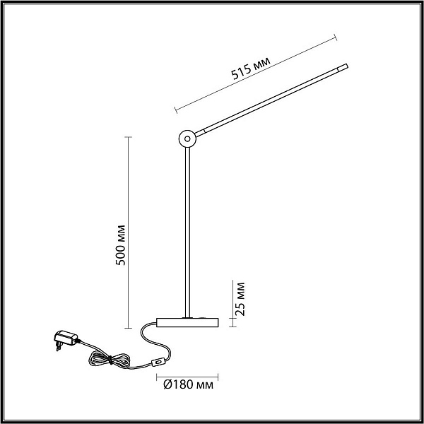 Настольная лампа ODEON LIGHT FODEN 7101/12TL