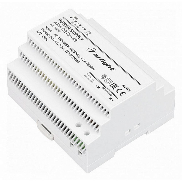 Блок питания ARLIGHT ARV-DR 48V 150W IP20 35701