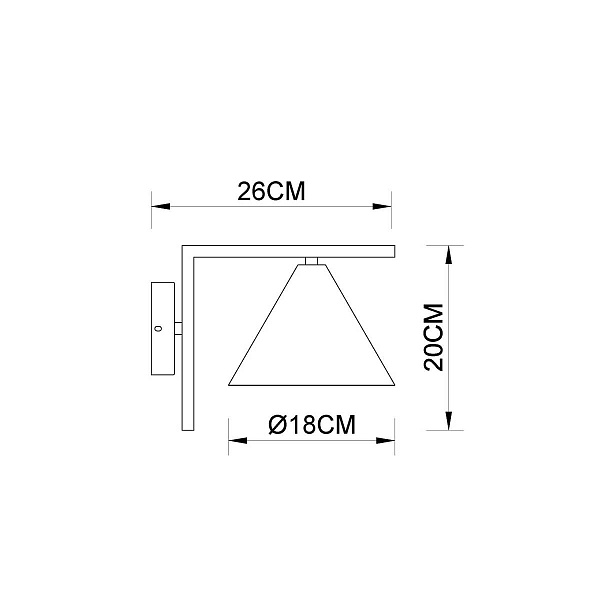 Бра ARTE LAMP DAVID A7033AP-1BK