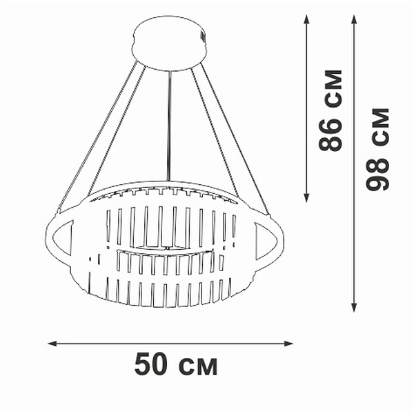 Люстра подвесная VITALUCE  V54010-0/1S