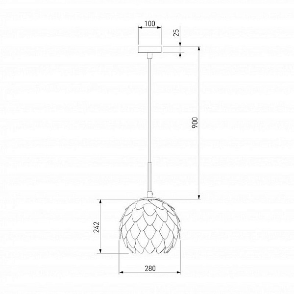 Подвес BOGATES CEDRO 304/1