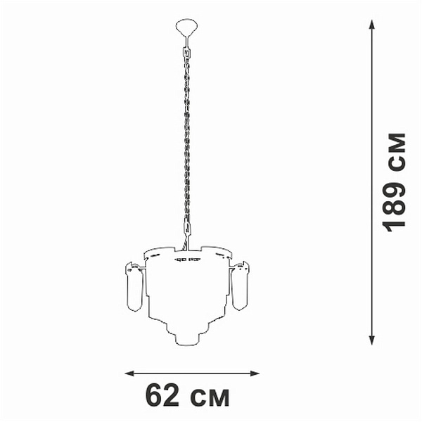 Люстра подвесная VITALUCE  V58370-8/13