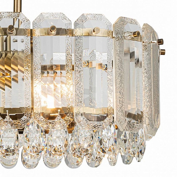 Люстра подвесная INDIGO BRILLIANTE 12039/10PL Brass