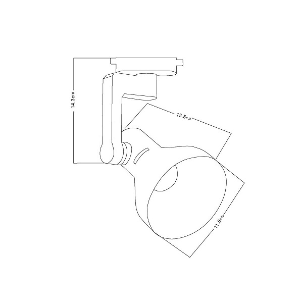 Трековый светильник ARTE LAMP NIDO A5106PL-1BK