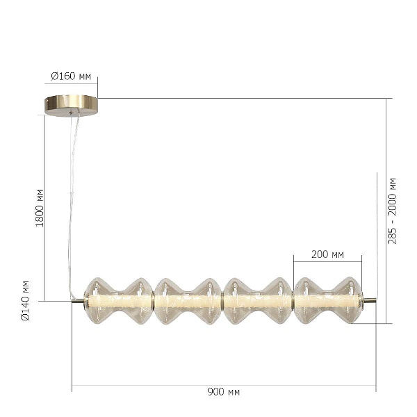 Подвес ST LUCE SPINE SL6136.223.01