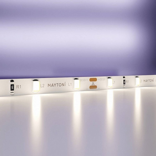 Лента LED STANDART 4,8 W/m 12V IP20 2835/60 4000K 5mm (5м) 20008 MAYTONI