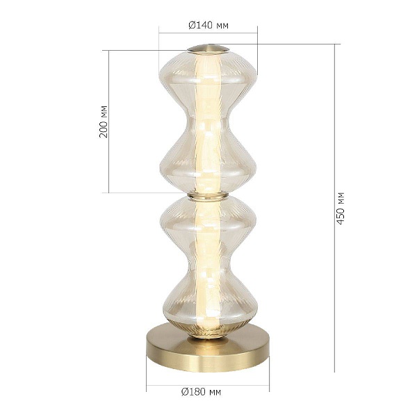 Настольная лампа ST LUCE SPINE SL6136.214.01