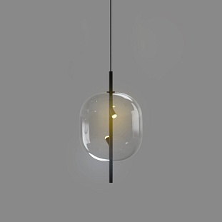 Подвес DELIGHT COLLECTION 10018P 10018P/1 black/clear