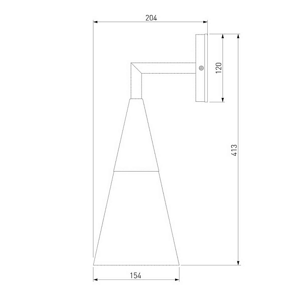 Светильник уличный настенный ELEKTROSTANDARD VESTO 35171/D черный a066198