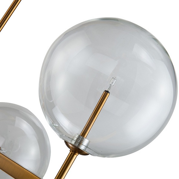 Люстра подвесная DELIGHT COLLECTION GLOBE MOBILE KG0965P-10L brass