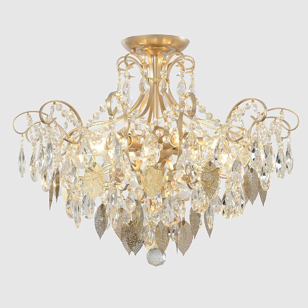 Люстра потолочная CRYSTAL LUX ESMIRALDA ESMIRALDA PL6 GOLD